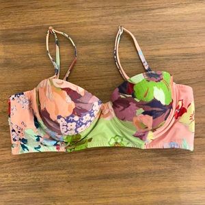 Anthropologie Floral Bathing Suit